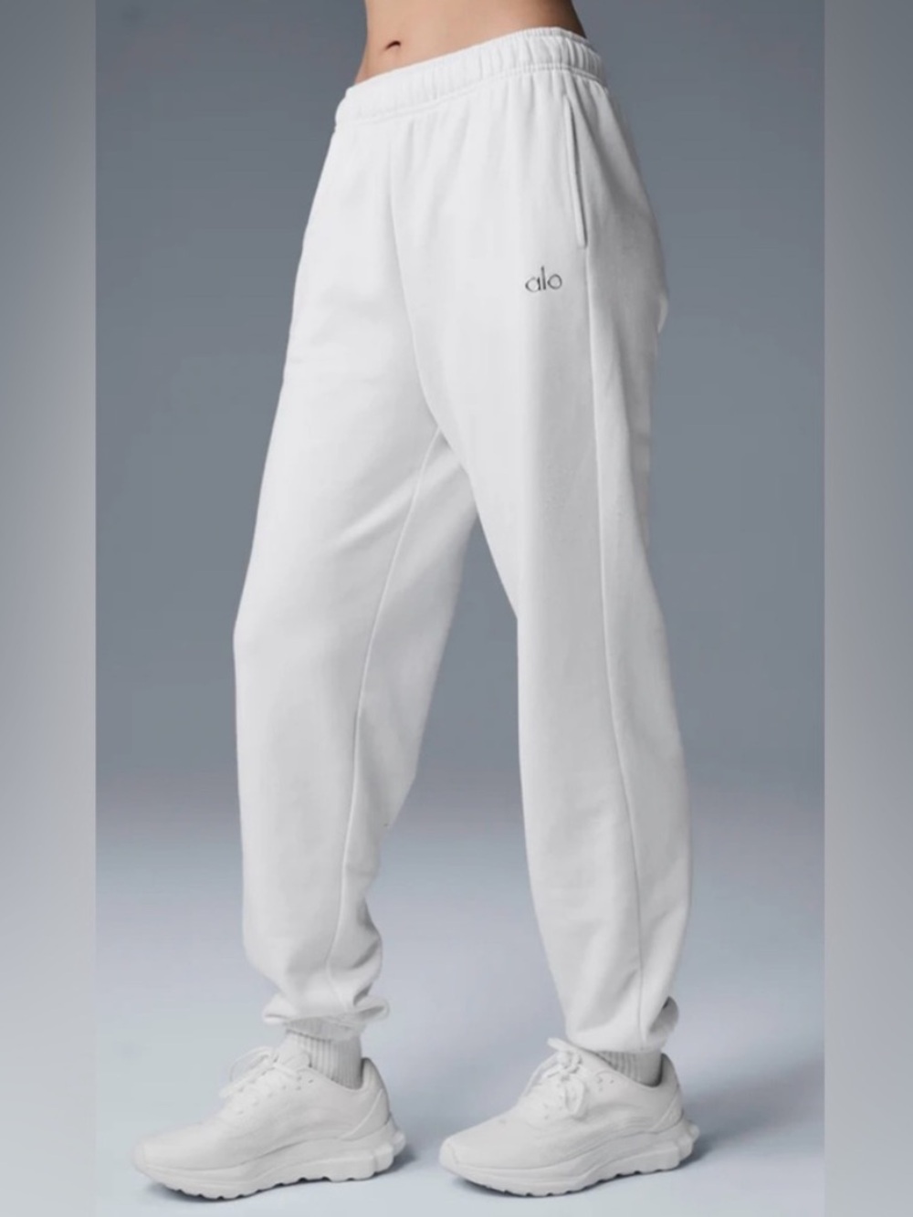 🔥ALO Yoga Oversized Off White Accolade Ultra Soft Jogger Sweatpants SZ M🔥